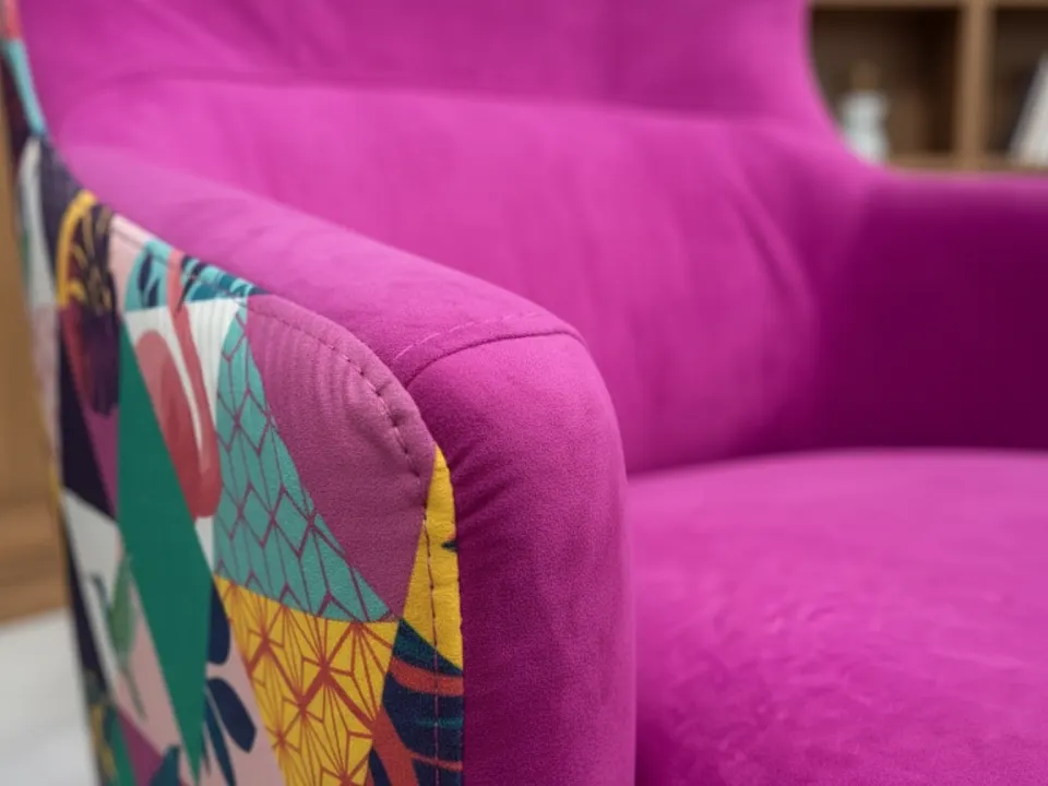 Кресло Лион с подушкой 82×105 см Прямой 105 см сиреневый купить в Минске — фото 2