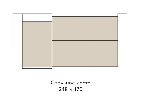Диван Колизей Комфорт угловой 300 см еврокнига велюр бежевый купить в Минске — миниатюра 6