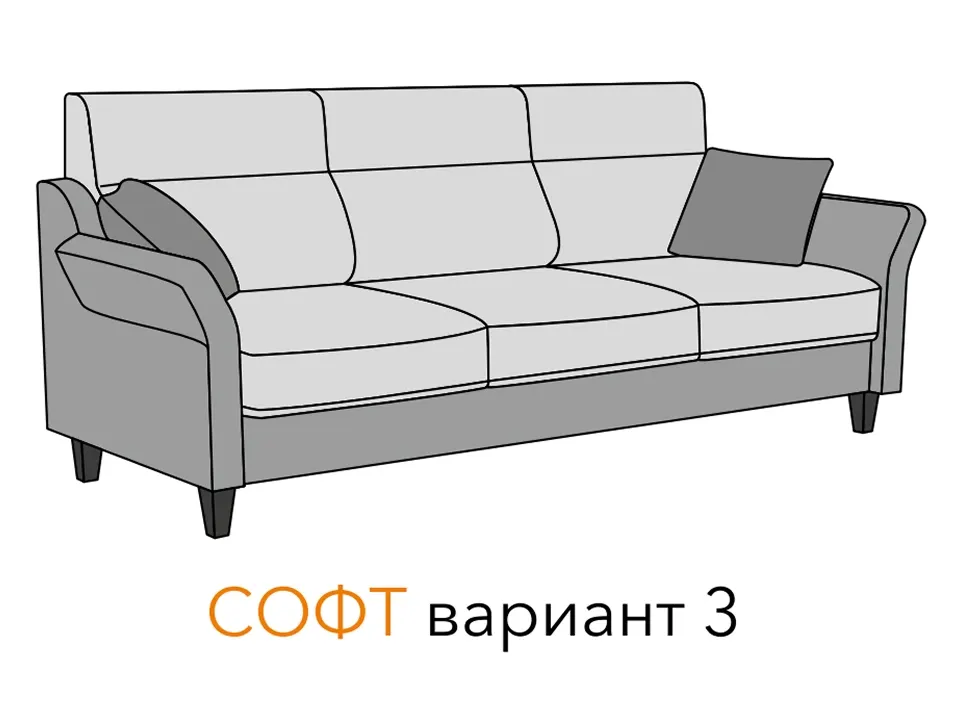 Диван-кровать Софт прямой 228 см — отличительные особенности данной модели, фото 8