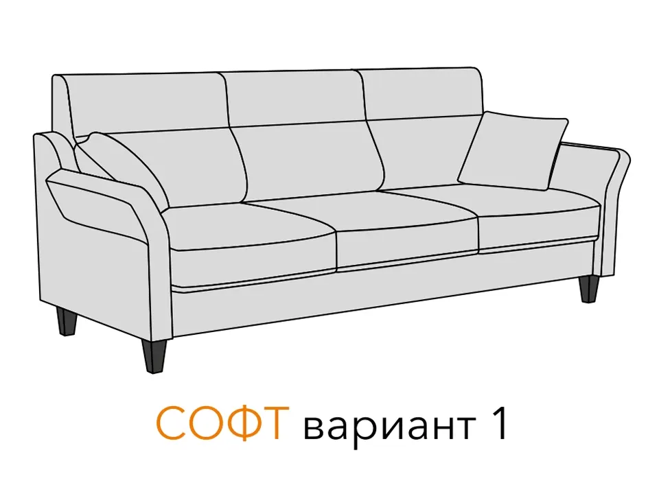 Диван-кровать Софт прямой 228 см — отличительные особенности данной модели, фото 6