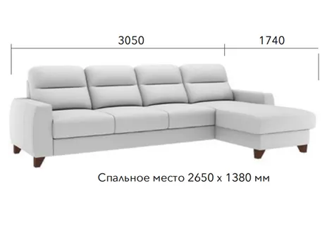 Диван Бруно угловой 305 см дельфин зеленый купить в Минске — миниатюра 4