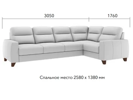 Диван Бруно угловой 305 см дельфин зеленый купить в Минске — миниатюра 4