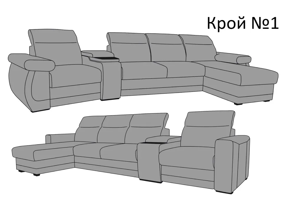 Диван Браво Уют прямой 314 см — отличительные особенности данной модели, фото 1