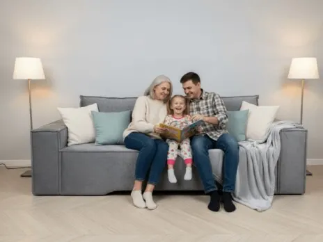 Диван Цезарь мод.4 LUX прямой 250 см тик-так / пантограф бархат серый купить в Минске — миниатюра 14