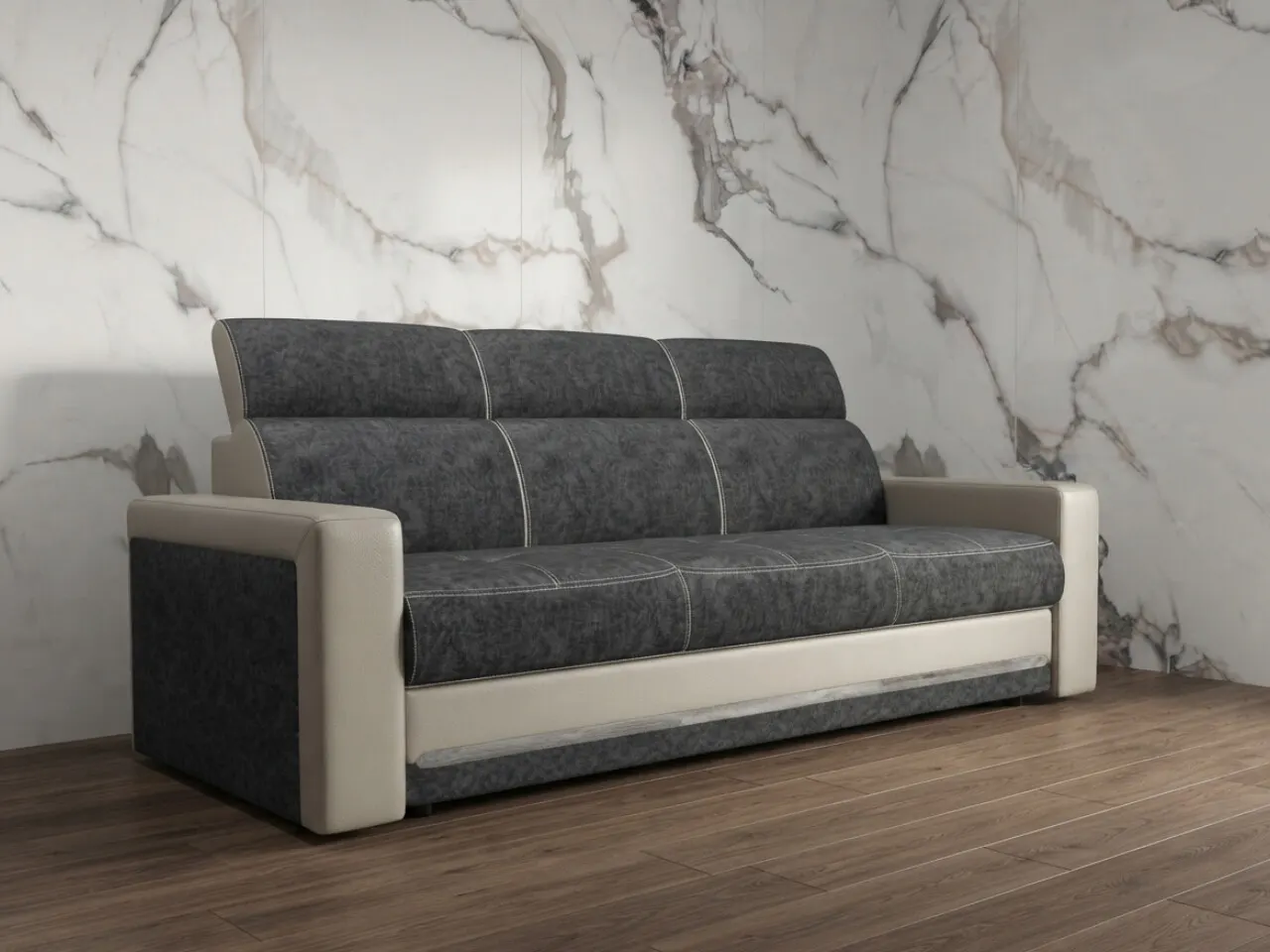 Стеновая бамбуковая панель Calacatta Gold matt A connect Калакатта золотой матовый 2800×1080×5 мм (1 шт = 3,024 кв.м) Панели стеновые и потолочные бежевый купить в Минске — фото 1