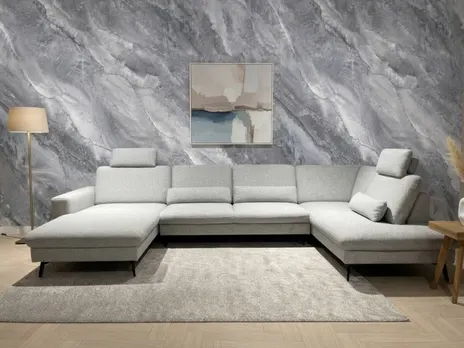 Стеновая бамбуковая панель Marmara glossy carbon A connect Мрамор глянцевый карбон 2800×1080×8 мм (1 шт = 3,024 кв.м) Панели стеновые и потолочные серый купить в Минске