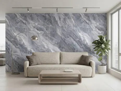 Стеновая бамбуковая панель Marmara glossy carbon C connect Мрамор глянцевый карбон 2800×1080×8 мм (1 шт = 3,024 кв.м) Панели стеновые и потолочные серый купить в Минске
