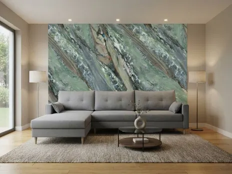 Стеновая бамбуковая панель Nepal glossy B connect Непал глянцевый 2800×1100×8 мм (1 шт = 3,08 кв.м) Панели стеновые и потолочные зеленый купить в Минске