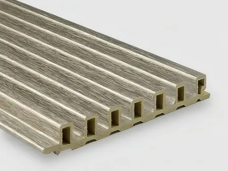 Рифленая бамбуковая панель Rich old metal 2800×139×14 мм (1 шт = 0,3892 кв.м) Панели стеновые и потолочные золотистый купить в Минске — миниатюра 2