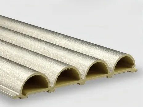 Рифленая бамбуковая панель Tube old metal 2800×183×24 мм (1 шт = 0,5124 кв.м) Панели стеновые и потолочные бежевый купить в Минске — миниатюра 5