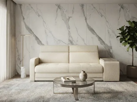 Стеновая бамбуковая панель Calacatta White glossy A connect Калакатта белый глянцевый 2800×1080×5 мм (1 шт = 3,024 кв.м) Панели стеновые и потолочные белый купить в Минске