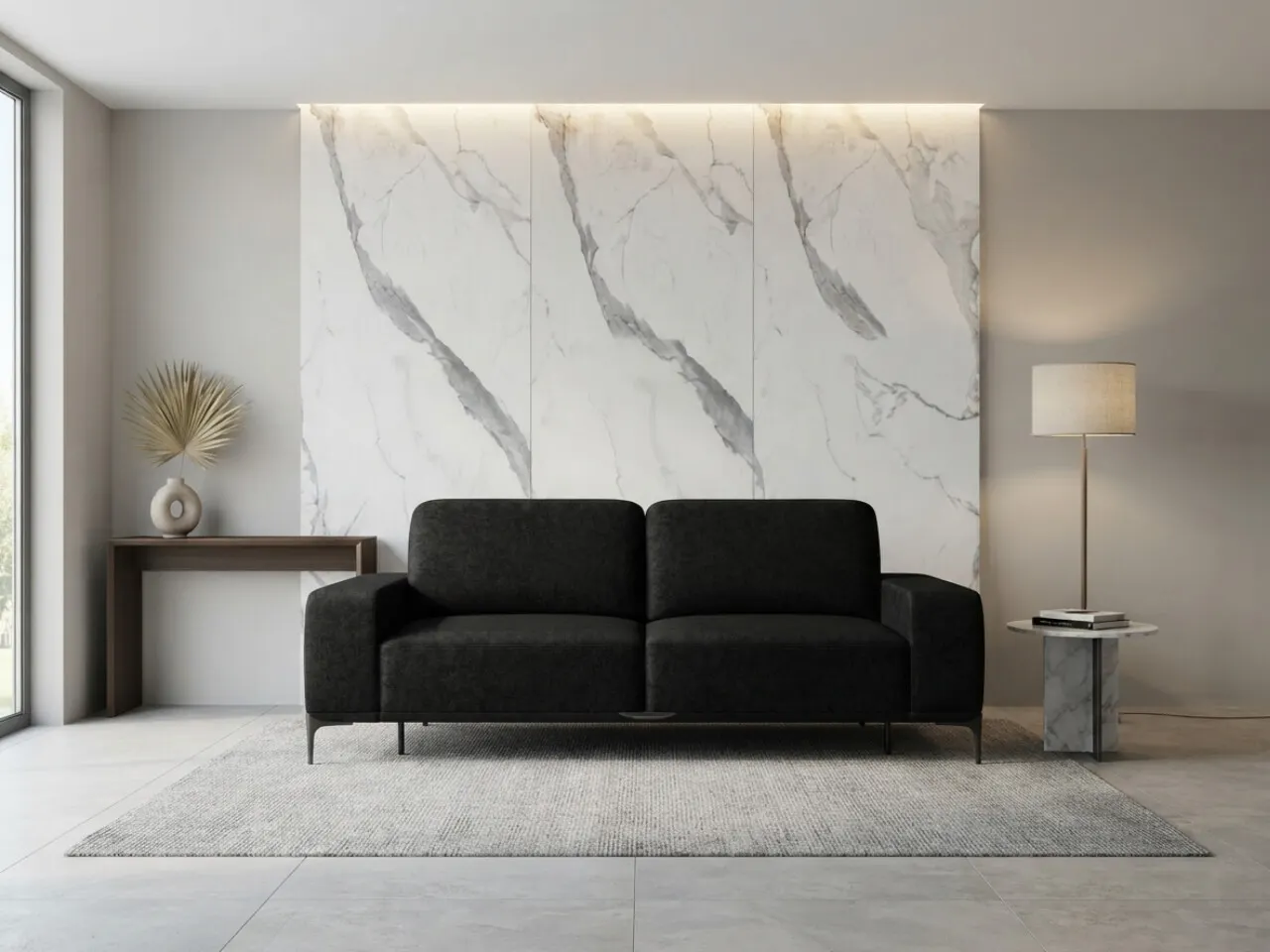 Стеновая бамбуковая панель Calacatta White glossy A connect Калакатта белый глянцевый 2800×1100×5 мм (1 шт = 3,08 кв.м) Панели стеновые и потолочные купить в Минске — фото 1