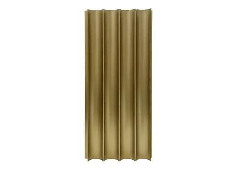 Рифленая бамбуковая панель Wave gold metal 2800×100×15 мм (1 шт = 0,28 кв.м) Панели стеновые и потолочные золотистый купить в Минске — миниатюра 4