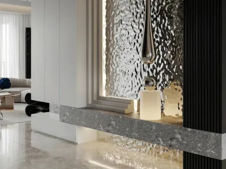 Стеновая бамбуковая панель Relief silver Рельеф серебряный 2800×1100×8 мм (1 шт = 3,08 кв.м) Панели стеновые и потолочные серебро купить в Минске — миниатюра 3