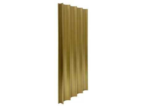Рифленая бамбуковая панель Wave gold metal 2800×100×15 мм (1 шт = 0,28 кв.м) Панели стеновые и потолочные золотистый купить в Минске — миниатюра 3