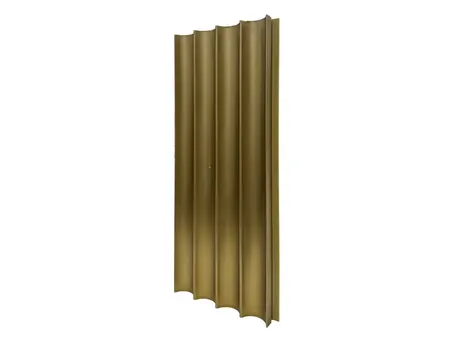 Рифленая бамбуковая панель Wave gold metal 2800×100×15 мм (1 шт = 0,28 кв.м) Панели стеновые и потолочные золотистый купить в Минске — миниатюра 2