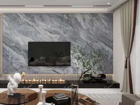 Стеновая бамбуковая панель Marmara glossy carbon A connect Мрамор глянцевый карбон 2800×1080×8 мм (1 шт = 3,024 кв.м) Панели стеновые и потолочные серый купить в Минске — миниатюра 6