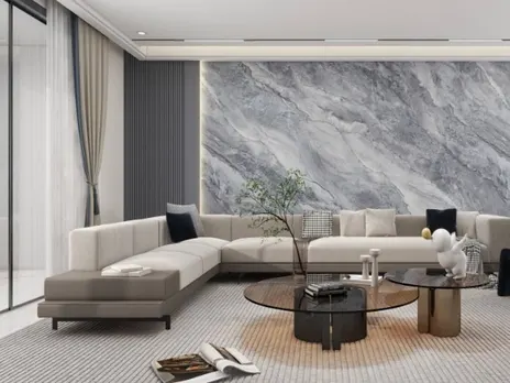 Стеновая бамбуковая панель Marmara glossy carbon A connect Мрамор глянцевый карбон 2800×1080×8 мм (1 шт = 3,024 кв.м) Панели стеновые и потолочные серый купить в Минске — миниатюра 7