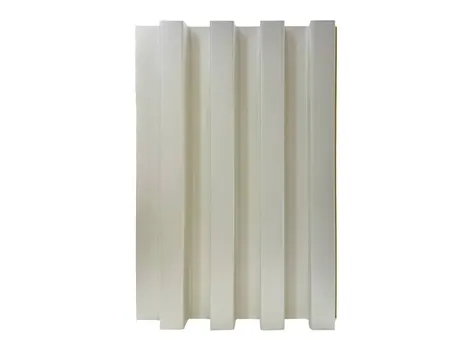 Рифленая бамбуковая панель Classic soft white 2800×160×22 мм (1 шт = 0,448 кв.м) Панели стеновые и потолочные белый купить в Минске — миниатюра 4