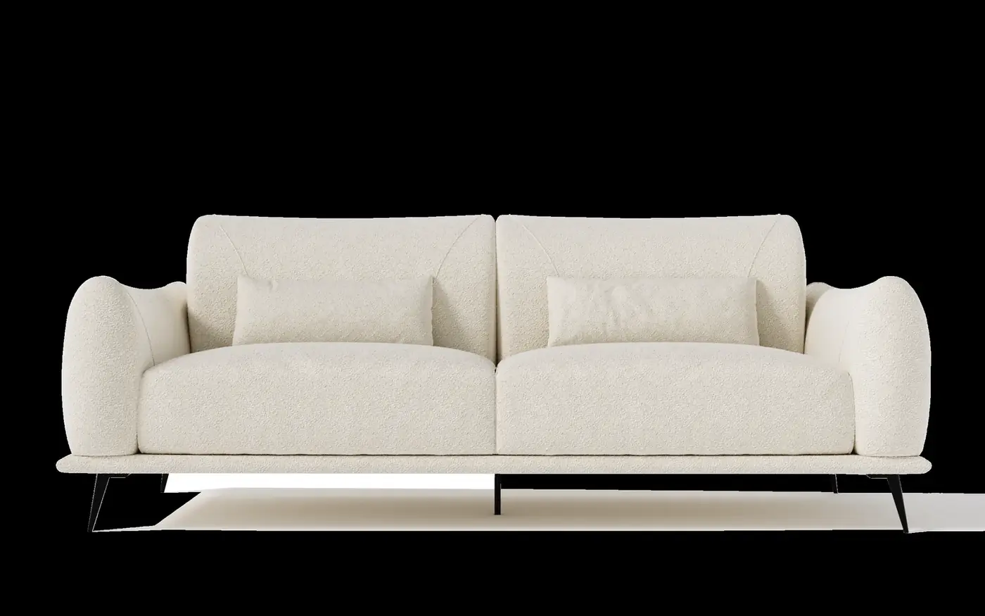 Диван Clayton прямой 240 см черный купить в Минске — миниатюра 7