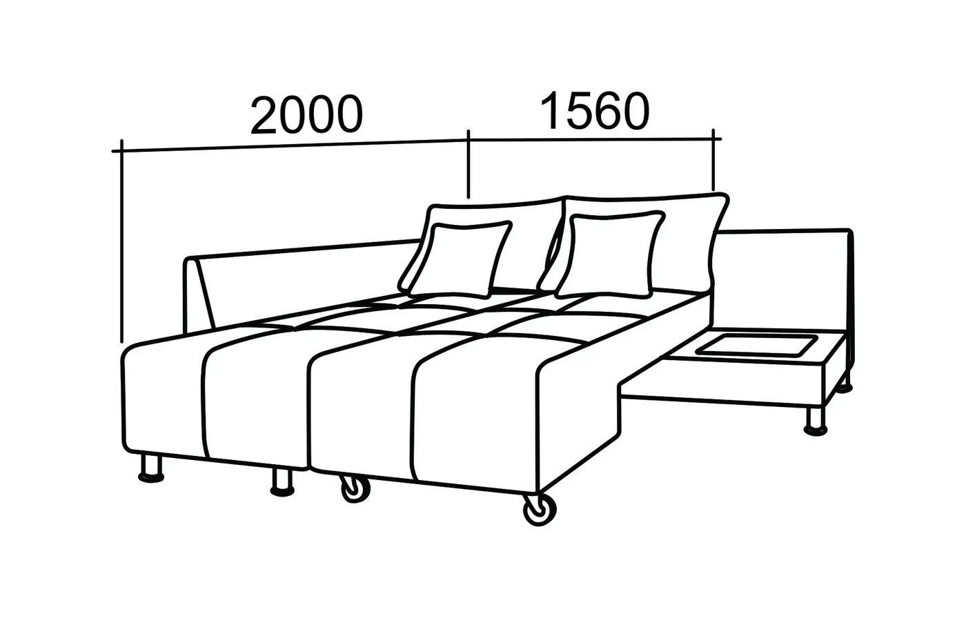 Диван Оскар Комфорт прямой поворотный купить в Минске — миниатюра 9