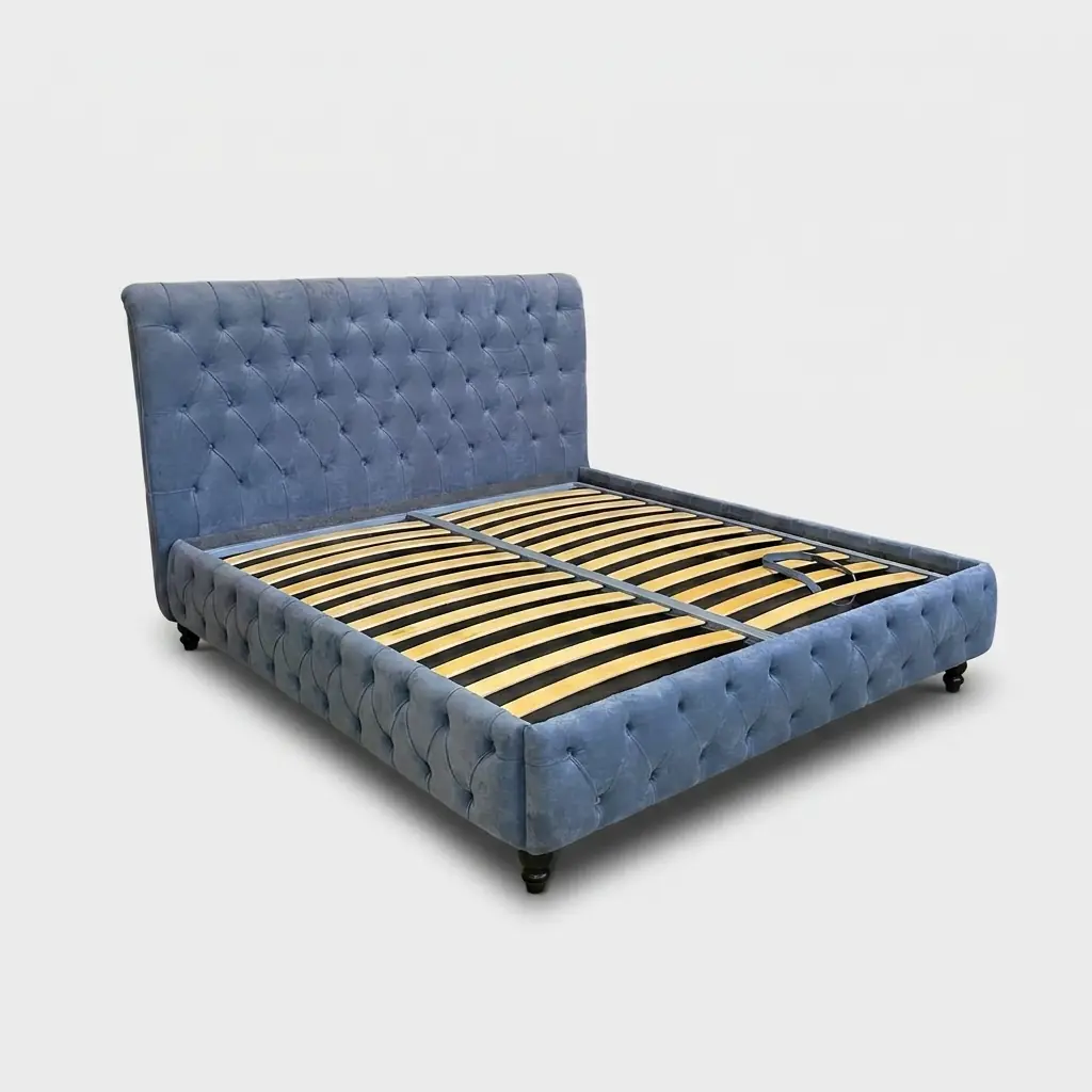 Кровать Мадрид 2 без основания 140 см Кровати велюр купить в Минске — фото 2