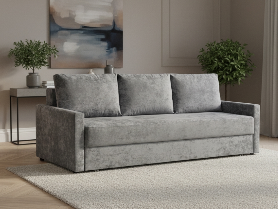 Диван Федеро (Неаполь) прямой 225 см с узкими подлокотниками — купить по выгодной цене в Минске