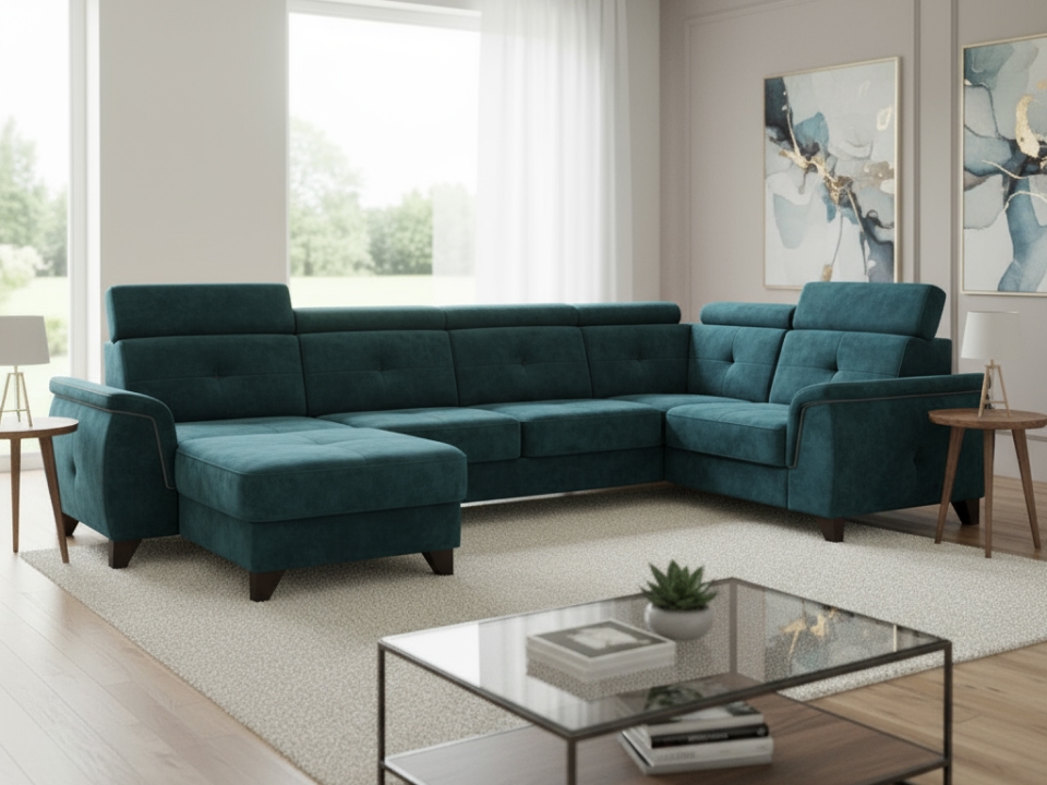 Диван Кватро П-образный 345 см — купить по выгодной цене в Минске