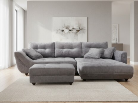 Диван Филипп угловой 288 см серый — купить по выгодной цене в Минске