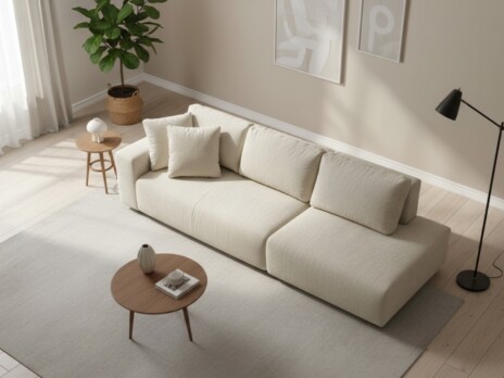 Диван Колизей Комфорт прямой 300 см бежевый (фото 4) — купить по выгодной цене в Минске