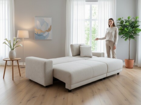 Диван Колизей Комфорт прямой 300 см бежевый (фото 12) — купить по выгодной цене в Минске