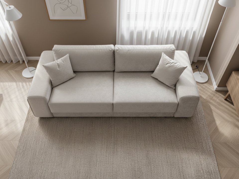 Диван Одеон прямой 268 см серый (фото 8) — купить по выгодной цене в Минске