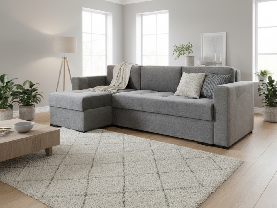 Диван Пингвин 2 угловой 246 см серый — купить по выгодной цене в Минске