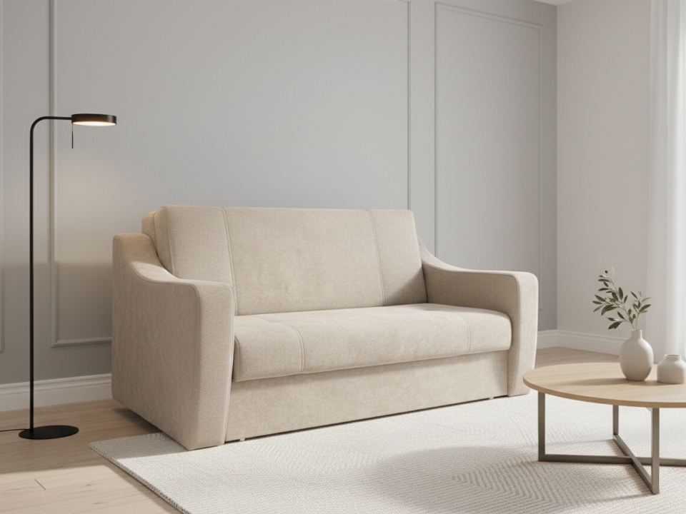 Диван Сити 1-120 прямой 151 см бежевый — купить по выгодной цене в Минске