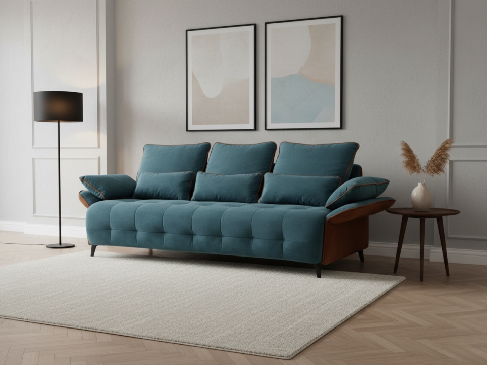 Диван Валенсия прямой 215 см зеленый — купить по выгодной цене в Минске