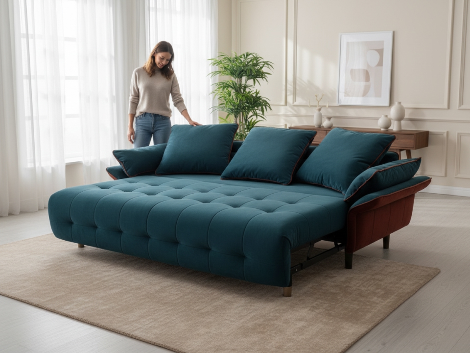 Диван Валенсия прямой 215 см зеленый (фото 9) — купить по выгодной цене в Минске