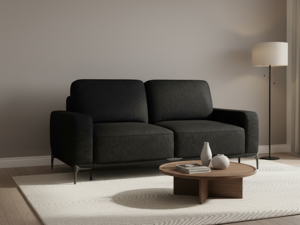 Диван Фит Лайт прямой 200 см черный — купить по выгодной цене в Минске