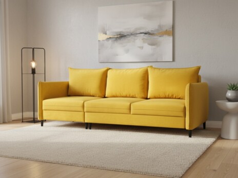 Диван-трансформер Айва прямой 240 см желтый — купить по выгодной цене в Минске
