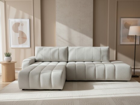 Диван Белладжио угловой 293.6 см микровелюр Milk — купить по выгодной цене в Минске