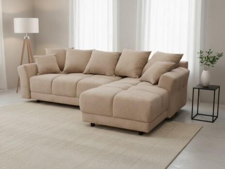Диван Ганновер 2 угловой 282 см бежевый велюр — купить по выгодной цене в Минске