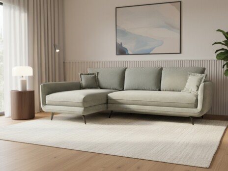 Диван Линдисей угловой 260 см серый — купить по выгодной цене в Минске