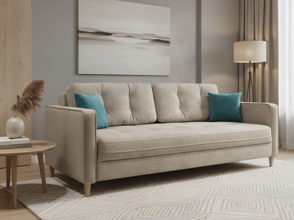 Диван Вернамо прямой 220 см Фелини кофейный — купить по выгодной цене в Минске