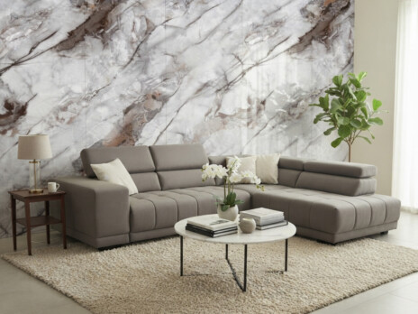 Стеновая бамбуковая панель Calacatta White glossy A connect Калакатта белый глянцевый 2800×1100×5 мм (1 шт = 3,08 кв.м) — купить по выгодной цене в Минске